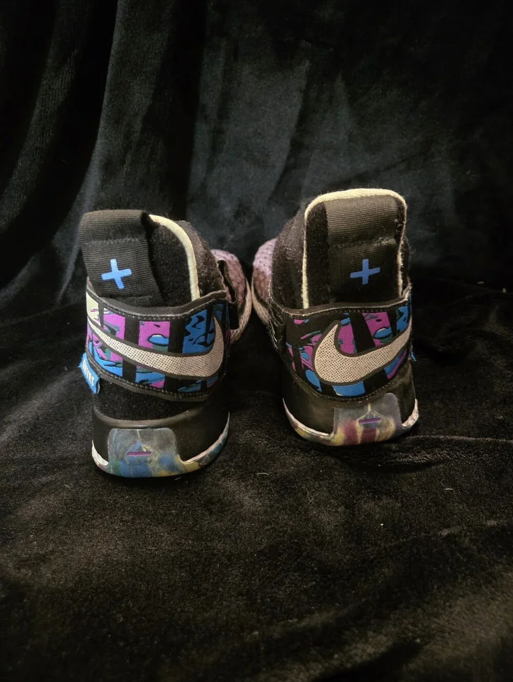 Nike Purple Knit High-Top Sneakers